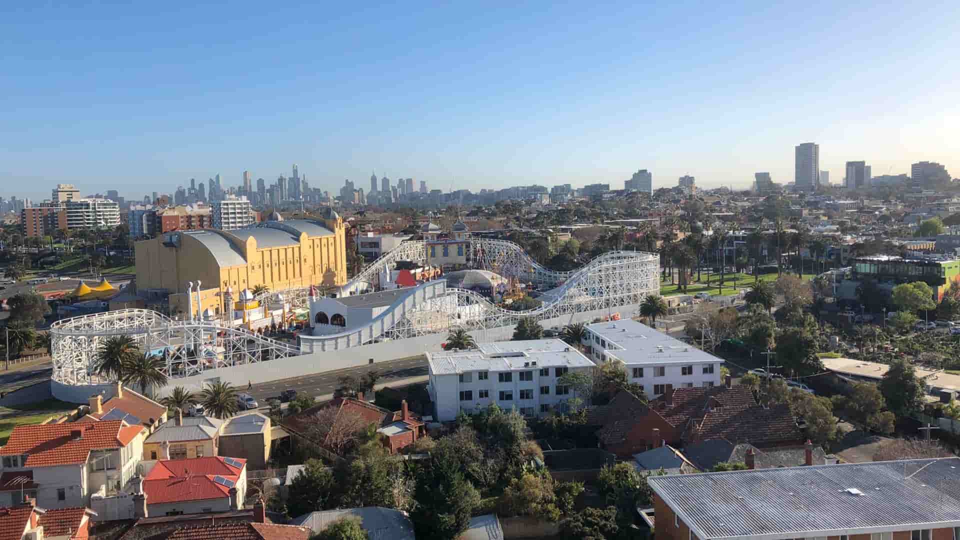 Luna Park and the St Kilda skyline